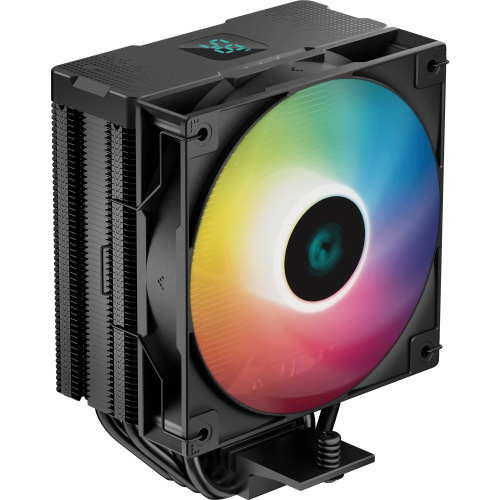 Вентилятор DeepCool AG400 Digital BK ARGB black Socket 1700/115X/1200/AM5/AM4, 120mm, 2100rpm, 31.6 дБА, 220W, PWM 4-pin, Al-Cu