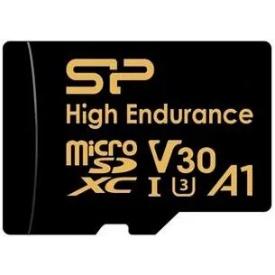 Карта памя CFexpress Silicon Power SP128GBSTXDV3V1H Type B 1TB 1800/15 microSD 128GB Golden High Endurance A1 V30 microSDXC Class 10 UHS-I U3