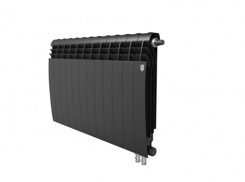 Биметаллический радиатор отопления  Royal Thermo Biliner 500 Vr 12 Секций Noir Sable
