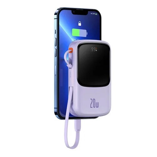 Портативное ЗУ Baseus Qpow Pro Digital Display Fast Charge PPQD2-20C фиолетовый