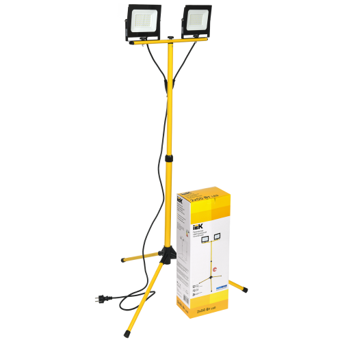 Прожектор Iek LPDO606-2X050-65-K02 СДО 06-2х50Ш штатив 6500К IP65 черный