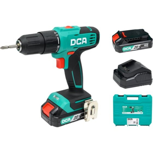 Дрель-шуруповерт DCA ADJZ2035i13 (Type AM) 2АКБ+ЗУ