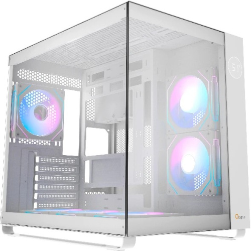 Корпус Ocypus Iota C70 WH ARGB, ATX, Type-C(3.1)*1, USB3.0*2, Bottom 3x120mm ARGB, Rear 1x120mm ARGB, MB side 2x120mm ARGB