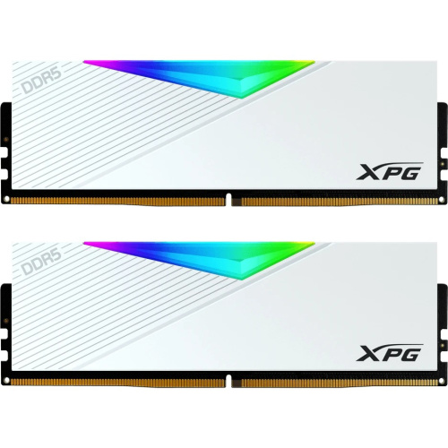 ОЗУ ADATA XPG Lancer RGB AX5U6400C3216G-DCLARWH 32GB DDR5 6400 DIMM 2*16, 1.4V, CL32-39-39, On-Die ECC, Power Management IC, white