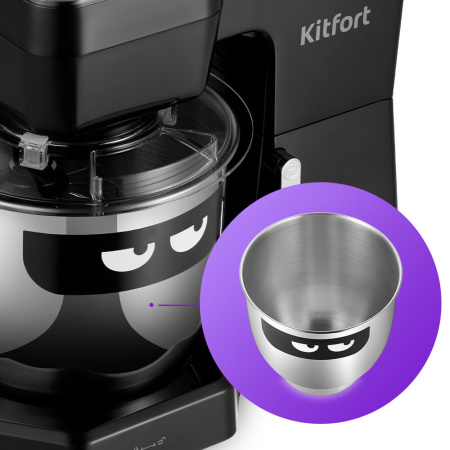 Миксер планетарный KitFort КТ-3434 черный