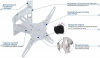Кронштейн Kromax Atlantis-40 white