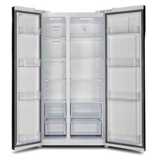 Холодильник Hyundai CS6503FV белое стекло