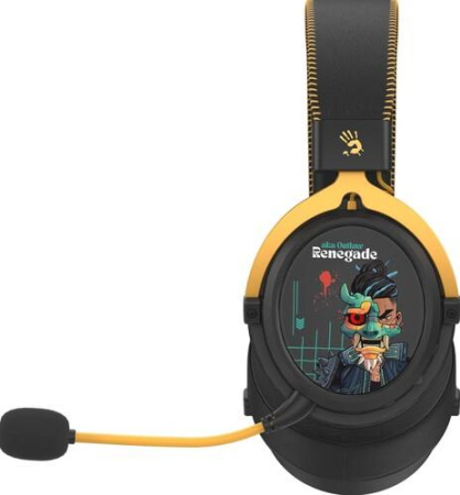 Беспроводные/проводные наушники Bloody MR595 Renegade черный