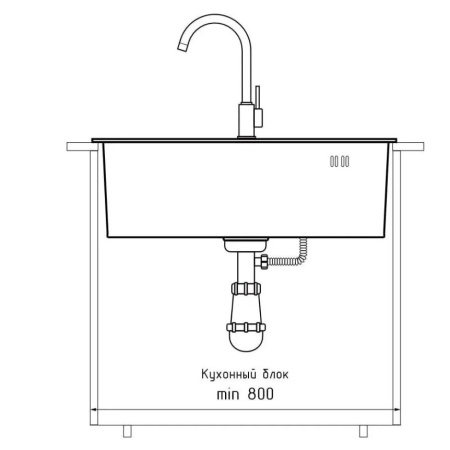 Мойка GranFest 6045 нерж