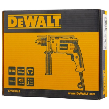 Дрель ударная DeWalt DWD024-KS