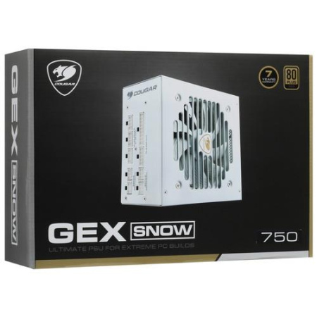 Блок питания Cougar GEX 750 SNOW [31GE075002R01] белый