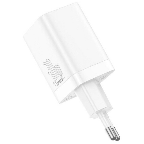 СЗУ Baseus Super Si Pro CCSUPP-E02 Quick Charger C+U 30W EU White
