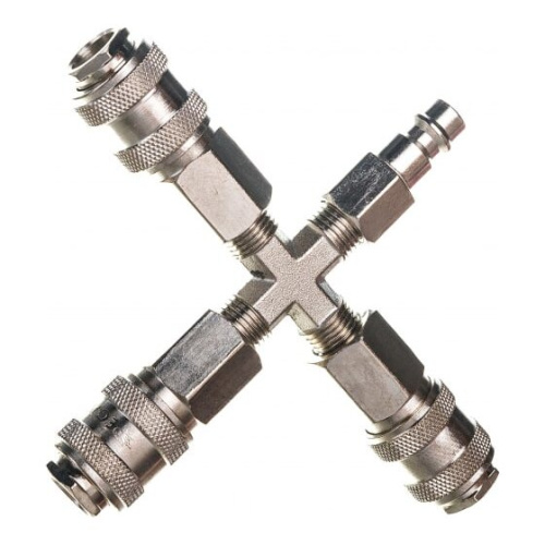 Разветвитель пневматический на 3 выхода со штуцером Pegas pneumatic 3304