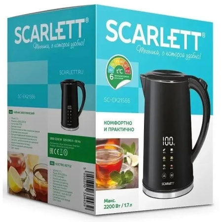Электрочайник Scarlett SC-EK21S66