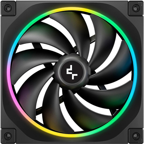 Вентилятор DEEPCOOL FL14 140x140x25мм (PWM, ARGB, черный, 500-1700об/мин) Color Box