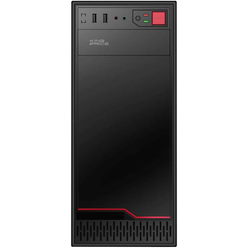 Корпус KingPrice KPCC-MD201 черный без БП ATX 1x80mm 4x120mm 2xUSB2.0 audio