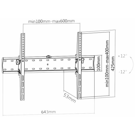 Кронштейн Benatek PLASMA-2B(SLIM)