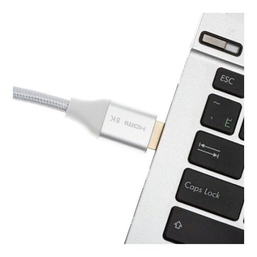 Кабель аудио-видео Cactus CS-HDMI.2.1-5 HDMI (m)/HDMI (m) 5м серебристый