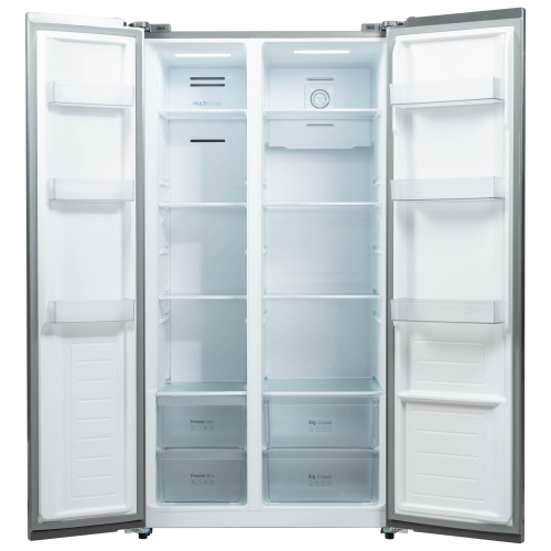 Холодильник Бирюса SBS 541 TWG белое стекло