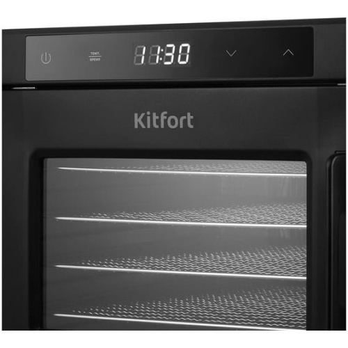 Сушилка для овощей и фруктов KitFort КТ-1964 черный