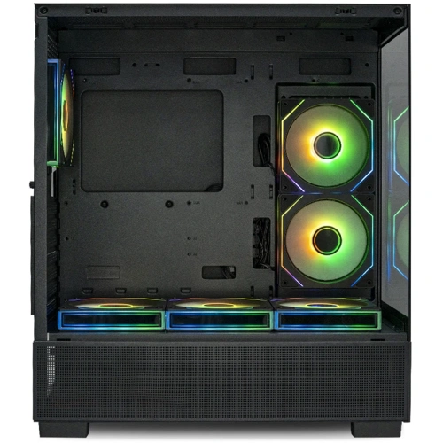 Корпус XASTRA Q500 6ARGB-C10-UC Black (Q500-6FM12A-C10-UC) ATX/Aquarium/Screewless/ 6x120mm ARGB PWM FM fans/Argb+PWM HUB 10port/ Type-C