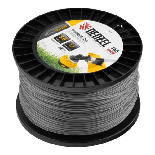Леска для садовых триммеров Denzel 96843 d-3мм L-166м