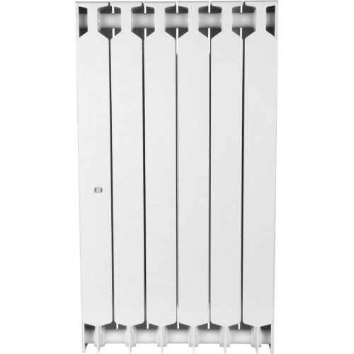 Биметаллический радиатор отопления Rifar Supremo 800 боковое подключение 6 секций белый RAL 9016