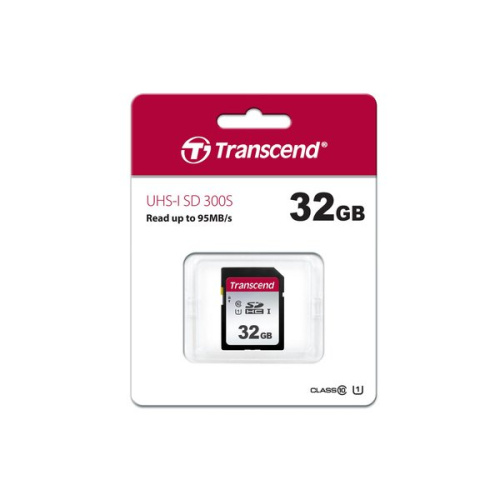 Карта памяти Transcend TS32GSDC300S SDHC 300S, 32GB UHS-I Class U1