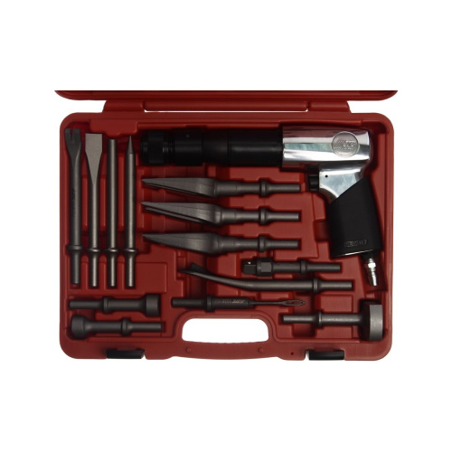 Пневмомолоток JTC JTC-3340 с набором зубил, 15 предметов