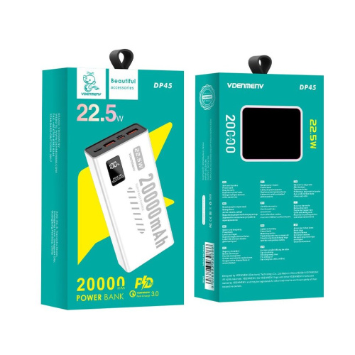 Портативное ЗУ Vdenmenv DP45 белый