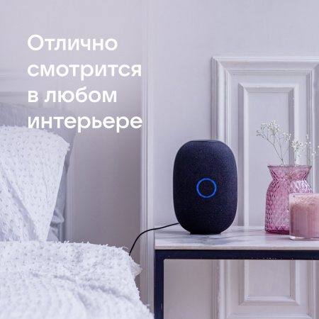 Умная Колонка Vk Капсула С Голосовым Помощником Марусей, Темно-Серая