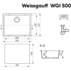 Кухонная мойка Weissgauff WGI 50007 Deep Black