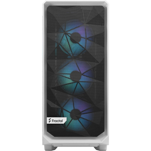Корпус Fractal Design Meshify 2 Compact RGB TG Light Tint (FD-C-MES2C-08) без БП Midi-Tower, 4x120mm 2xUSB-A 3.2 + 1xUSB Type-C ATX