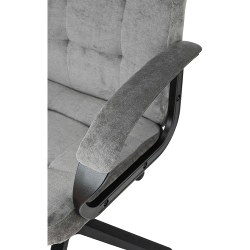 Кресло руководителя Бюрократ CH 002 Fabric серый Light-19 крестов. пластик