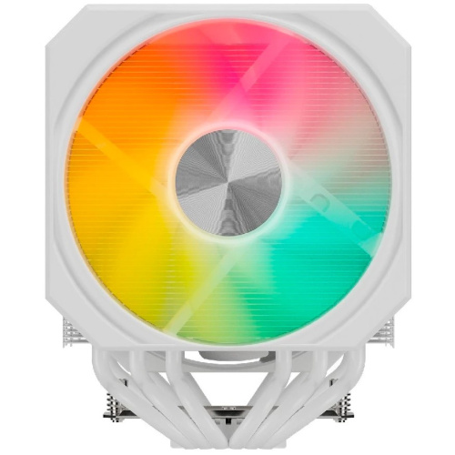 Кулер upHere UP2TC6C White ARGB / 6HPx6mm, 265W TDP, dual tower, 2x120mm ARGB fans, 600-1650RPM, 68 CFM, 25dBA