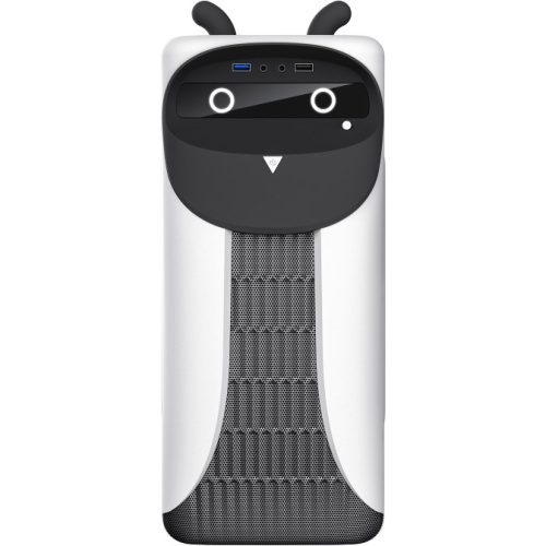 Корпус GameMax Cute Owl W-B без БП (Midi Tower, ATX, Черно-белый, 1*USB3.0 + 2*USB2.0, 2*120мм)