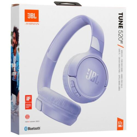 Беспроводные наушники JBL Tune 520BT фиолетовый
