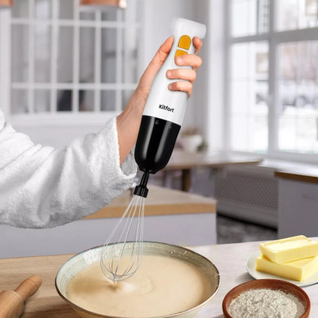 Блендер KitFort КТ-3511 белый/черный