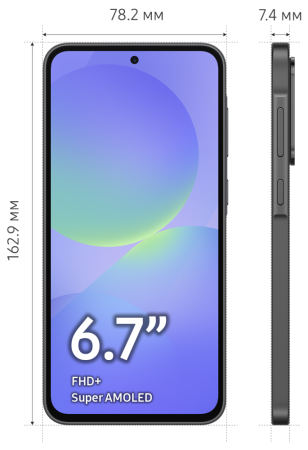 Смартфон Samsung Galaxy A36 8/256 Гб 5G Черный (A366E)