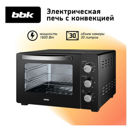 Электропечь BBK OE3037M черный