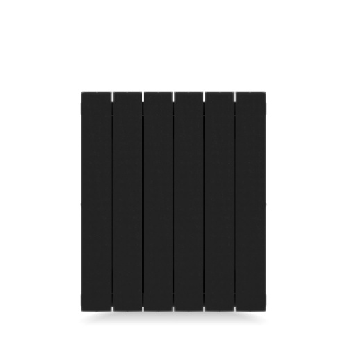 Биметаллический радиатор отопления Rifar Supremo 350 боковое подключение 6 секций антрацит