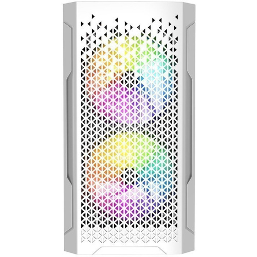 Корпус Powercase CMIMZW-L3 Mistral Micro Z3W Mesh LED, Tempered Glass, 2x 140mm + 1х 120mm 5-color fan, белый, mATX (CMIMZW-L3)