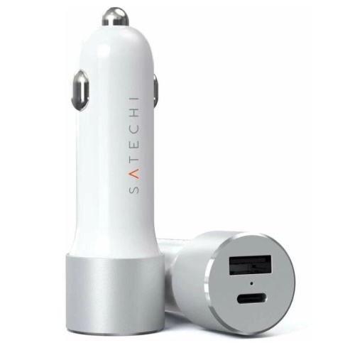 АЗУ Satechi 72W Type-C PD Car Charger серый космос