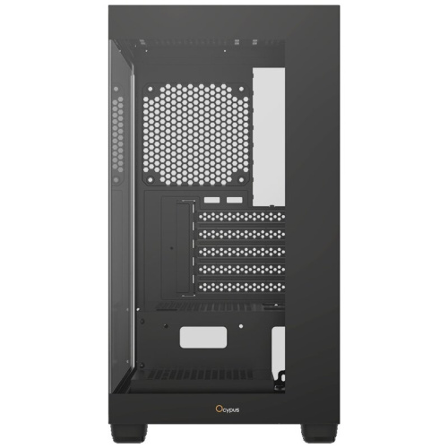 Корпус Ocypus Gamma C52 BK (Gamma-C52-B-KD000XX-GL) mATX / win / black / no PSU / Tempered Glass
