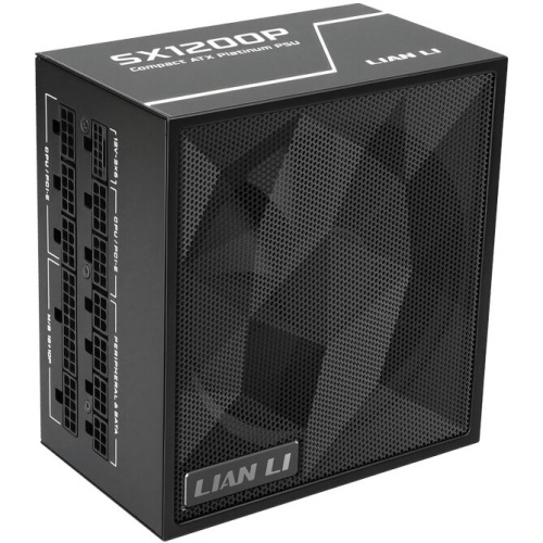 Блок питания Lian Li SX1200P (G9P.SX1200P.B000.RU) / Black / ATX 3.1, 1200W, 80 Plus Platinum, PCIe 5.1, APFC, 120mm FDB Fan, Fully Modular