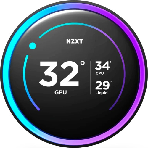 СВО NZXT Kraken Elite 280 RGB (RL-KR28E-B2) (250W, 280mm, LED temp., Black/ Fans 2x140mm, 98.61)