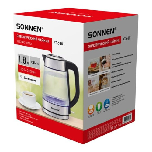 Электрочайник SONNEN KT-6801 (455143)