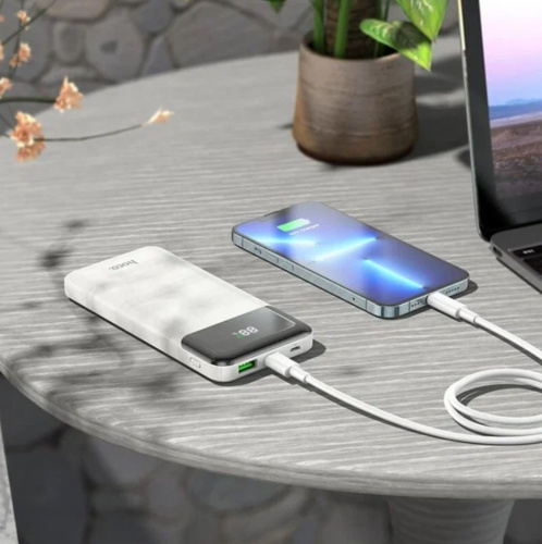 Аккумулятор внешний HOCO J102 Cool figure PD20W+QC3.0 (белый)