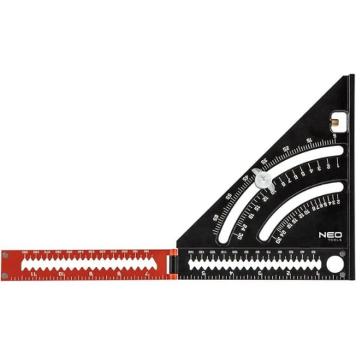 Угольник NEO Tools 72-105 150 мм + складная линейка 160 мм