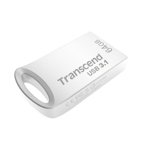 USB-флешка Transcend TS64GJF710S JetFlash 710, 64 Гб, USB 3.1 gen.1, серебряный